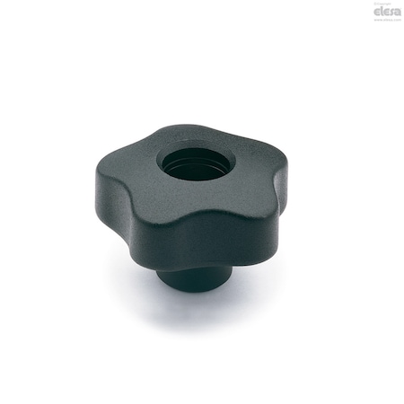 Elesa Zinc-plated steel boss, threaded hole, without cap, VCT.40 AZ-FP-M8 VCT-AZ-FP
